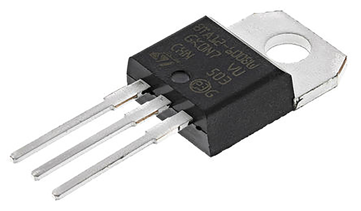 STMicroelectronics Through Hole, 3-pin, TRIAC, 800V, Gate Trigger 1.3V 600V