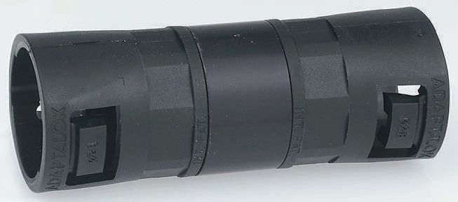 Adaptaflex Swivel Coupler, Conduit Fitting, 16mm Nominal Size, Nylon 66, Black IP66 rating