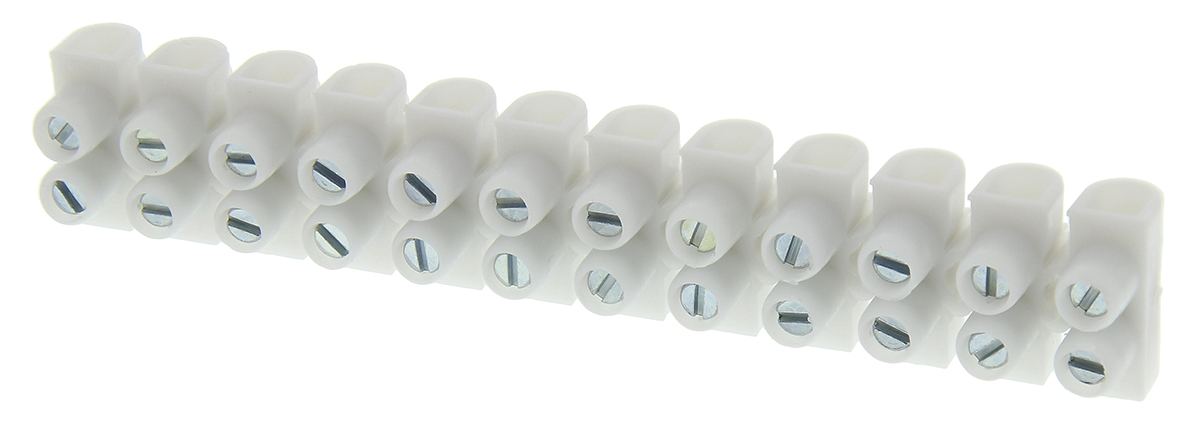 Legrand Terminal Strip, 24A, 2.5 mm² Wire, Screw Termination
