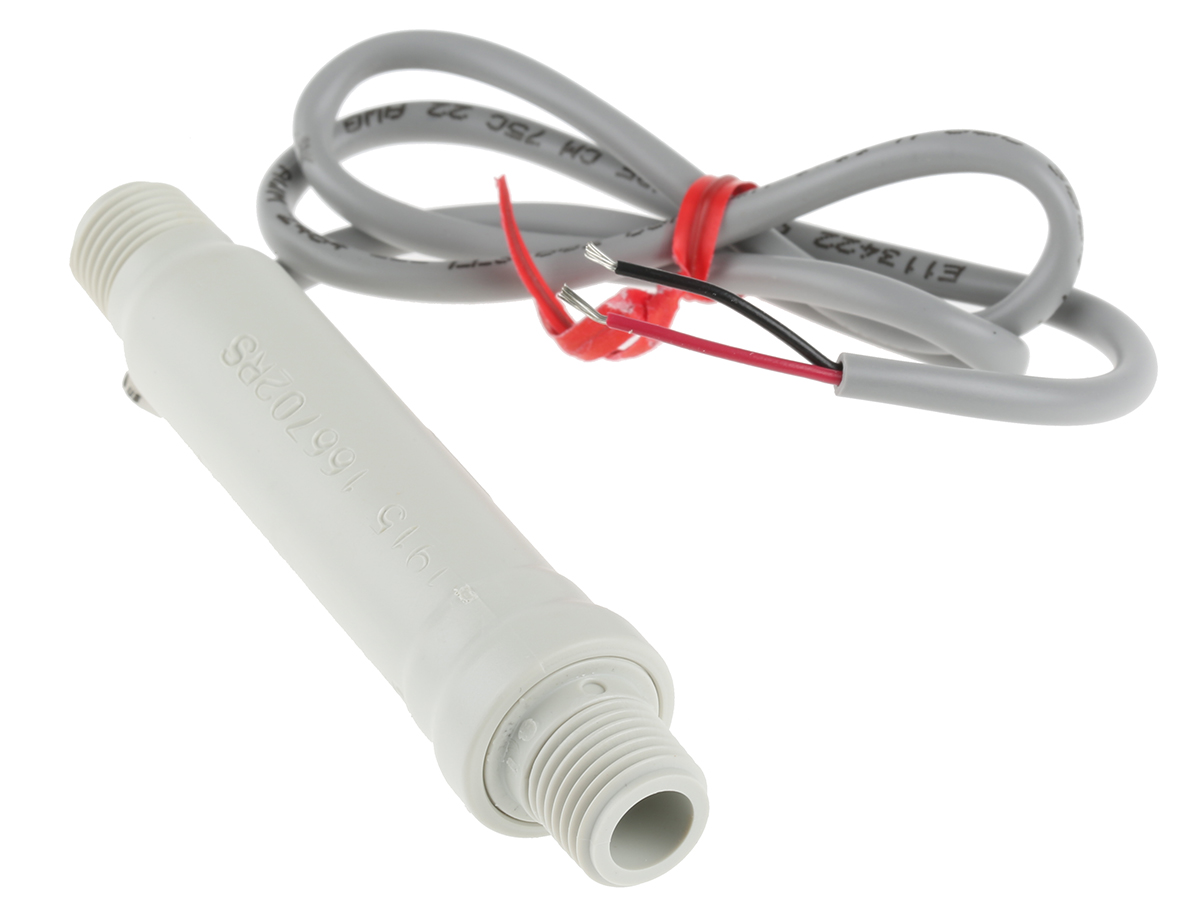 Gems Sensors FS-3 Series Piston Flow Sensor for Liquid, 1 L/min Max