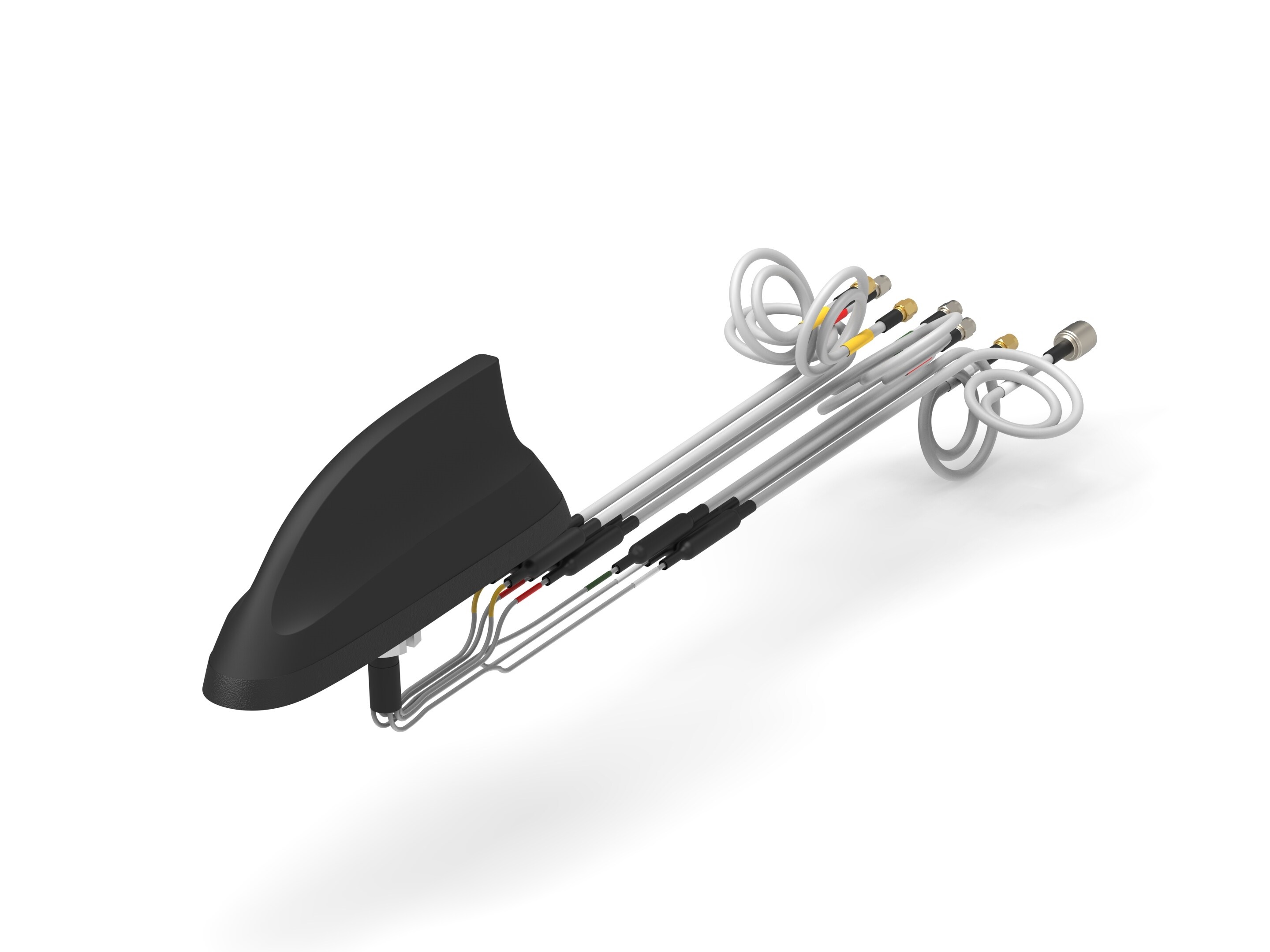 TE Connectivity L000423-11 Shark Fin Multi-Band Antenna with SMA Connector, 4G, 4G (LTE), 5G (LTE), Bluetooth (BLE),