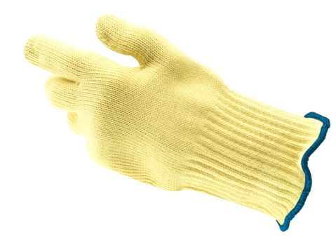 Ansell 43-113 Yellow Aramid Knit Work Gloves, Size 10