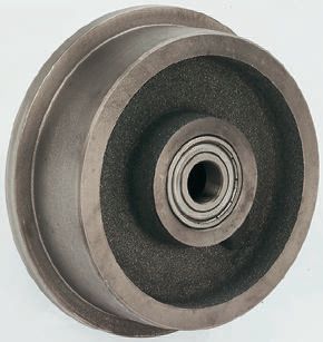 LAG Blue Cast Iron High Load Capacity, Low Rolling Resistance Trolley Wheel, 1200kg