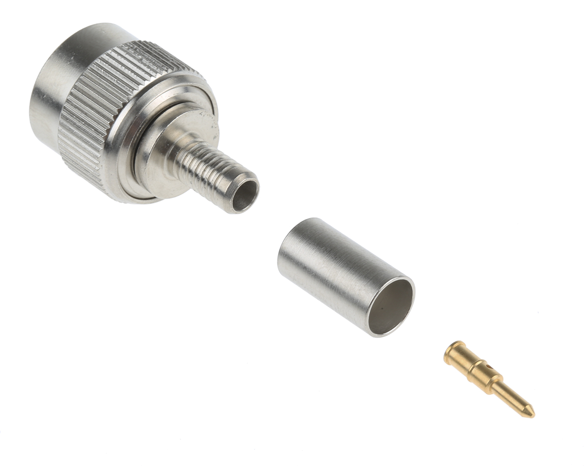 Radiall, Plug Cable Mount TNC Connector, 50Ω, Crimp Termination, Straight Body