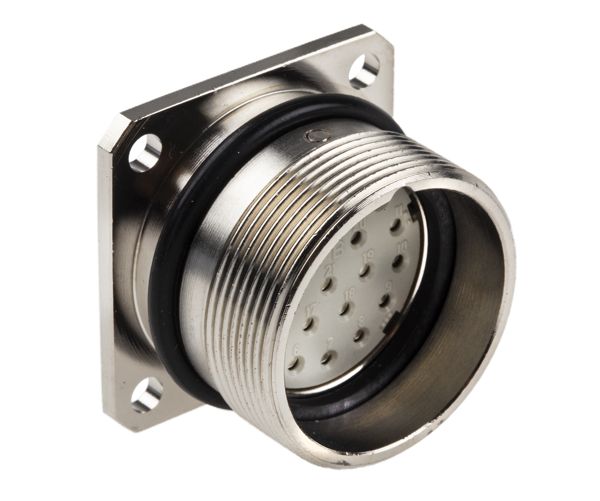 Lapp Circular Connector, 21 Contacts, Panel, 23 mm Connector, Socket, Female, IP65, EPIC R Series
