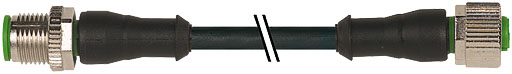 Murrelektronik Limited Male 3 way M12 to Female 3 way M12 Sensor Actuator Cable, 1.5 m