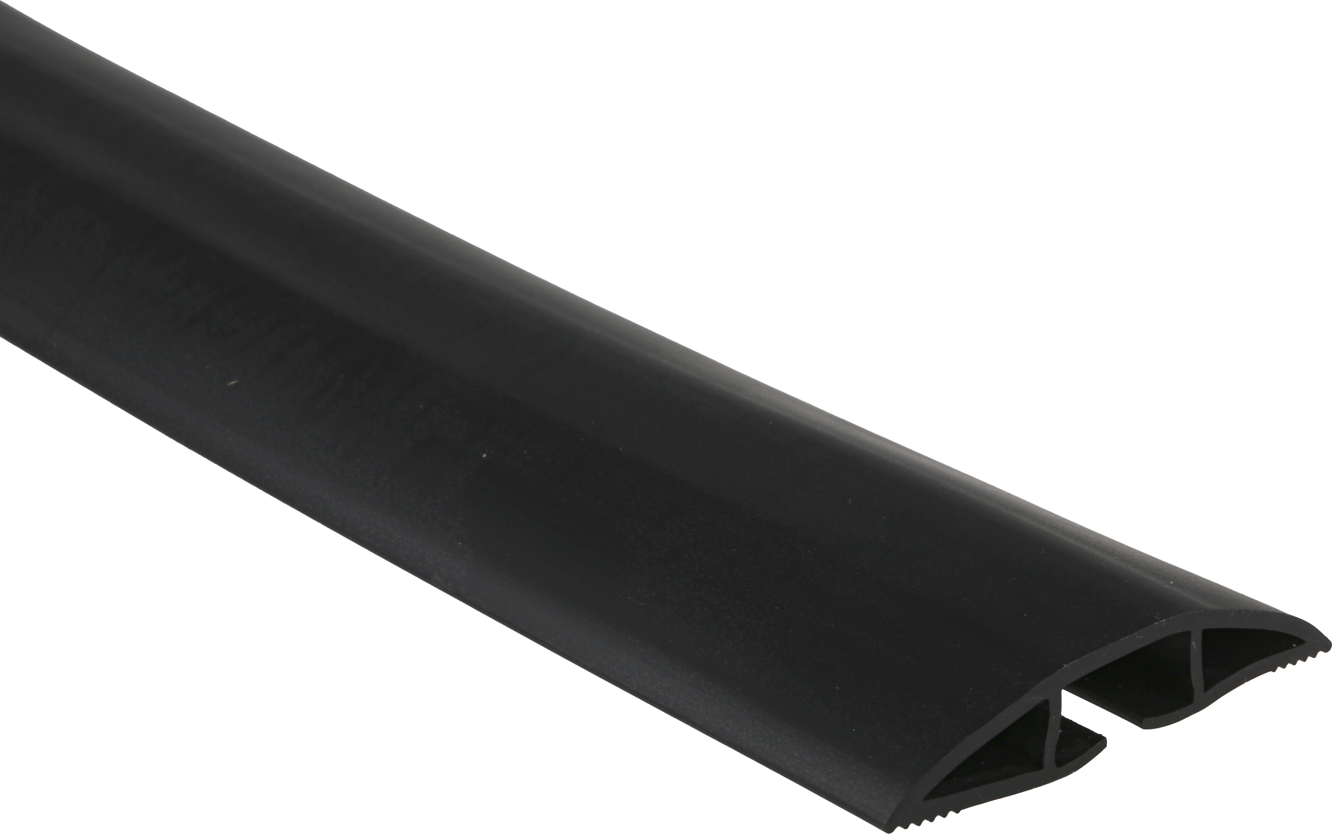 RS PRO 1m Black Cable Cover in PVC, 19 x 10.9mm Inside dia.