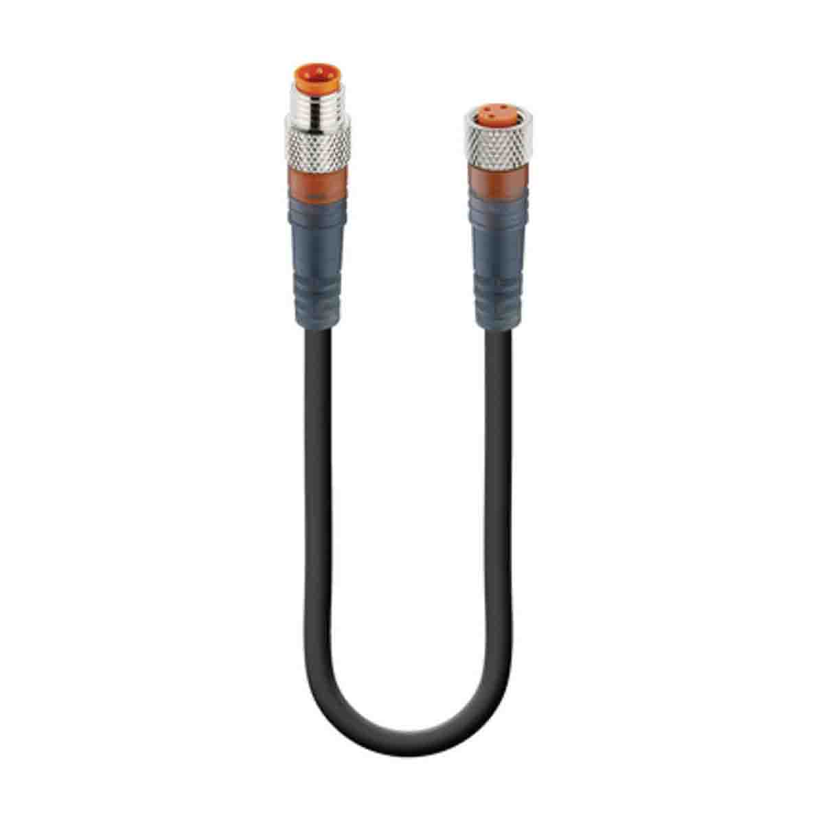 Lumberg Automation Male 3 way M8 to Female 3 way M8 Sensor Actuator Cable, 5 m