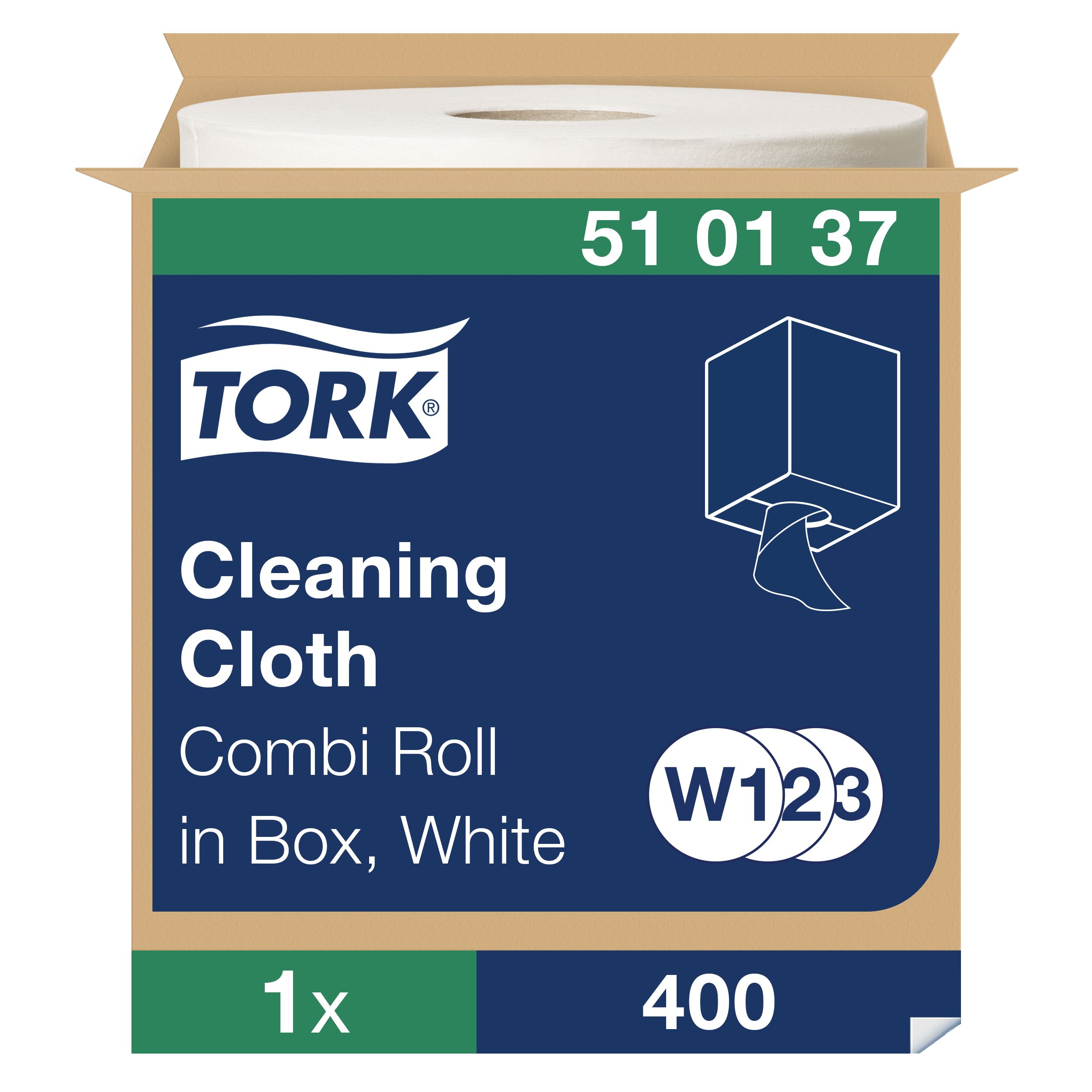 Tork Tork Dry Multi-Purpose Wipes, Centrefeed of 400, 152 m x 320mm