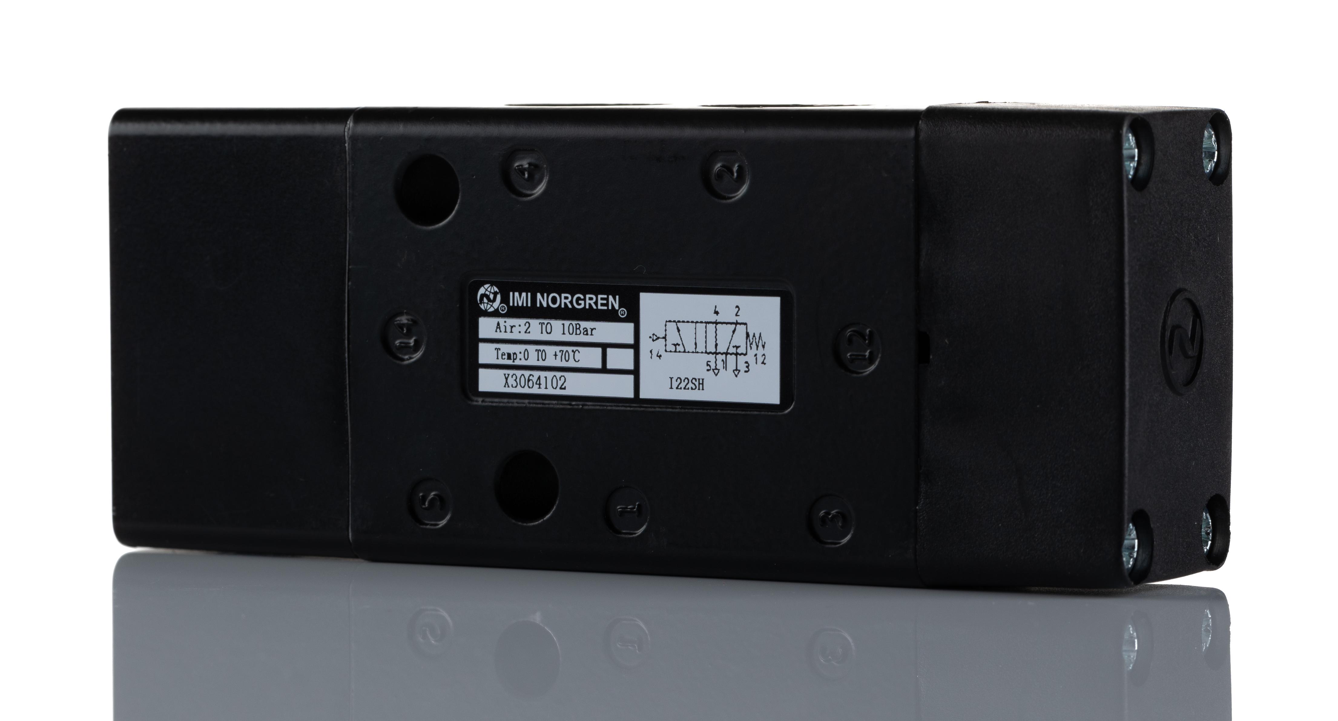Norgren 5/2 Pneumatic Solenoid Valve - Pilot/Spring G 1/4 X30 Series