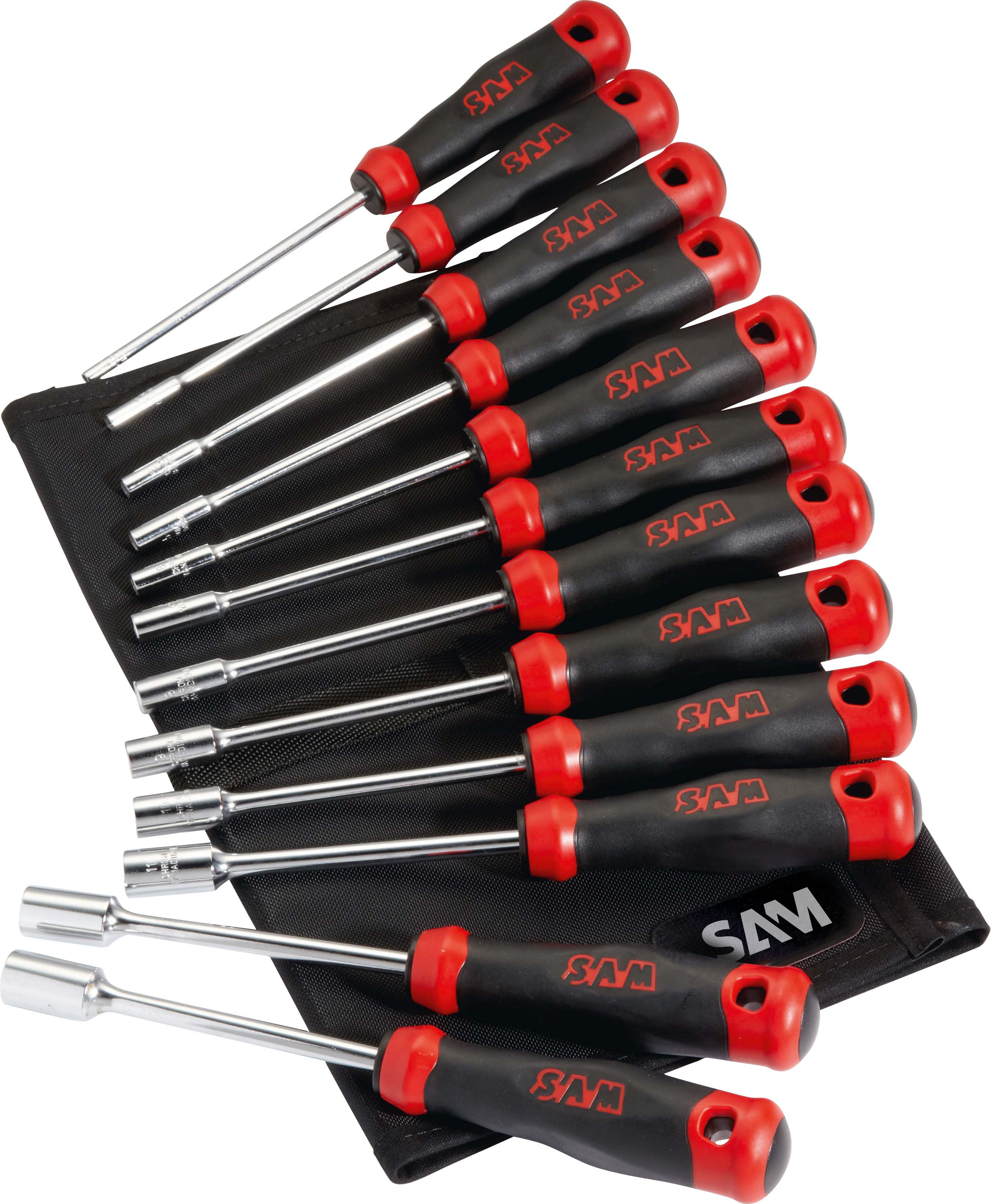 SAM Nut Driver Set, 12 Pieces 3.5 mm → 13 mm Tip