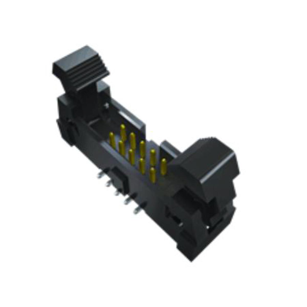Samtec EHT Series Straight Surface PCB Header, 30 Contact(s), 2 mm Pitch, 2 Row, Shrouded