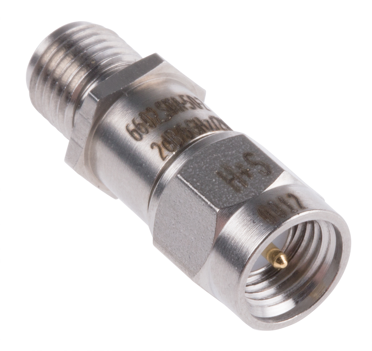 Huber+Suhner 50Ω RF Attenuator SMA Connector SMA Plug to Socket 2dB, Operating Frequency DC → 6GHz