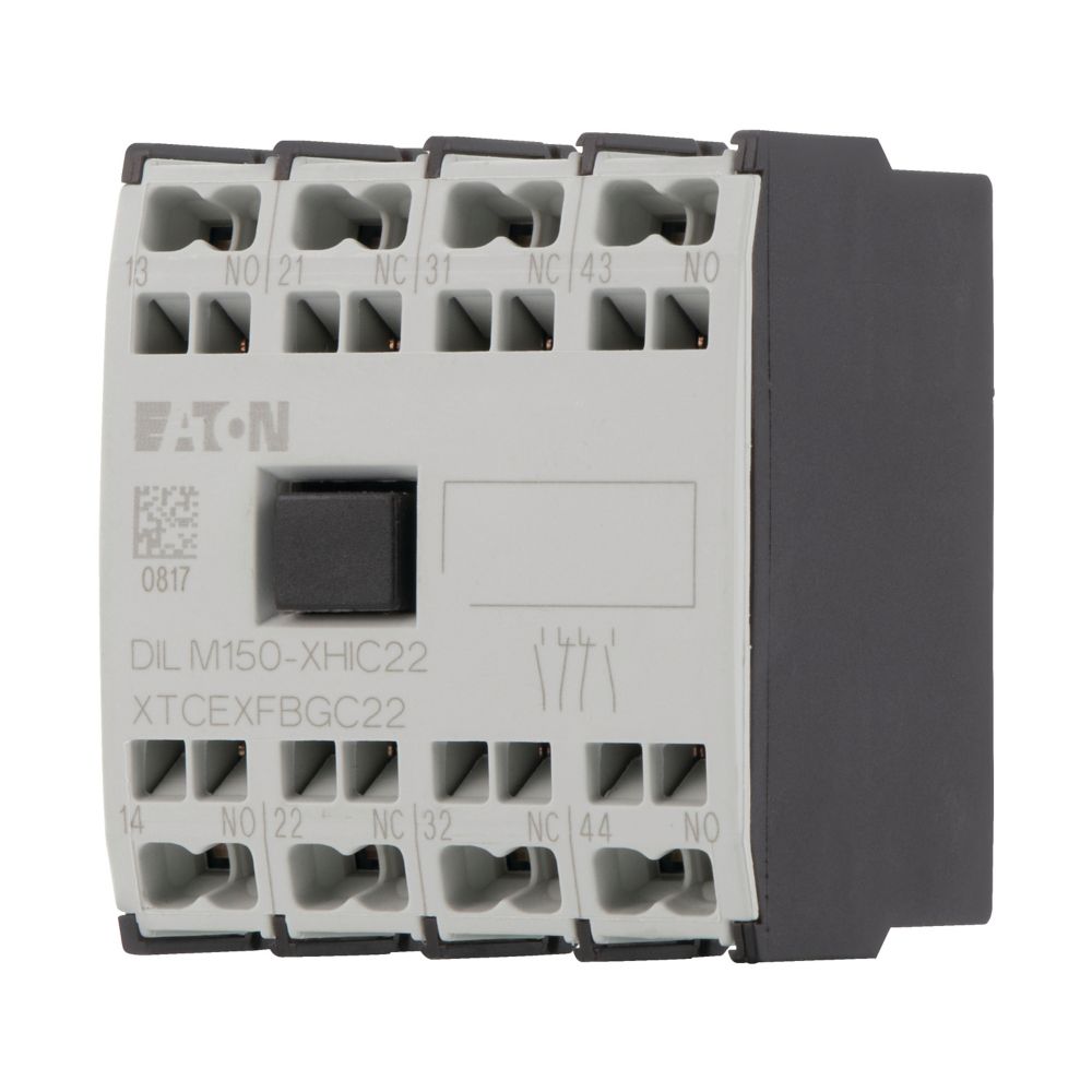 Eaton Auxiliary Contact, 4 Contact, 2 N/C, 2 N/O, Front Fastening, DILM