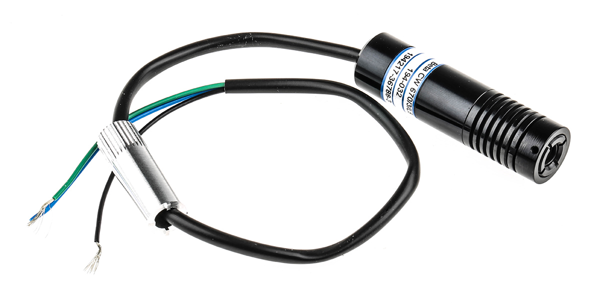 1068-44-000 Laser Module, 670nm 3mW, Continuous Wave, TTL control, Dot/Line pattern -8 → -12 V