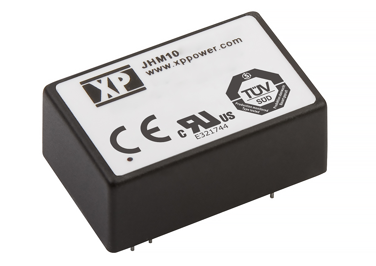 XP Power JHM DC-DC Converter, 5V dc/ 2A Output, 4.5 → 9 V dc Input, 10W, Through Hole, +80°C Max Temp -40°C Min