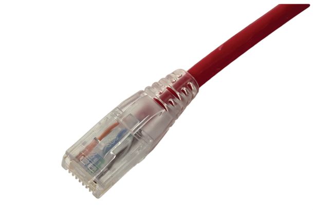 HellermannTyton Connectivity, 1m Cat6, Red RJ45 to RJ45, Unshielded, Terminated