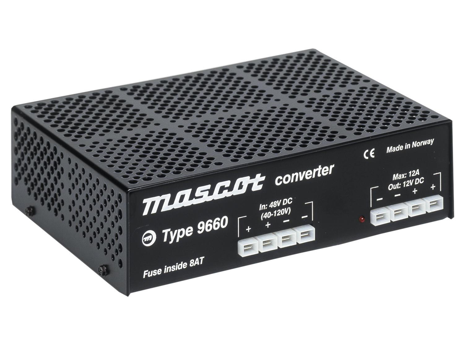 Mascot 9660 DC-DC Converter, 24V dc/ 7A Output, 40 → 120 V dc Input, 158W, Chassis, +25°C Max Temp -20°C Min Temp