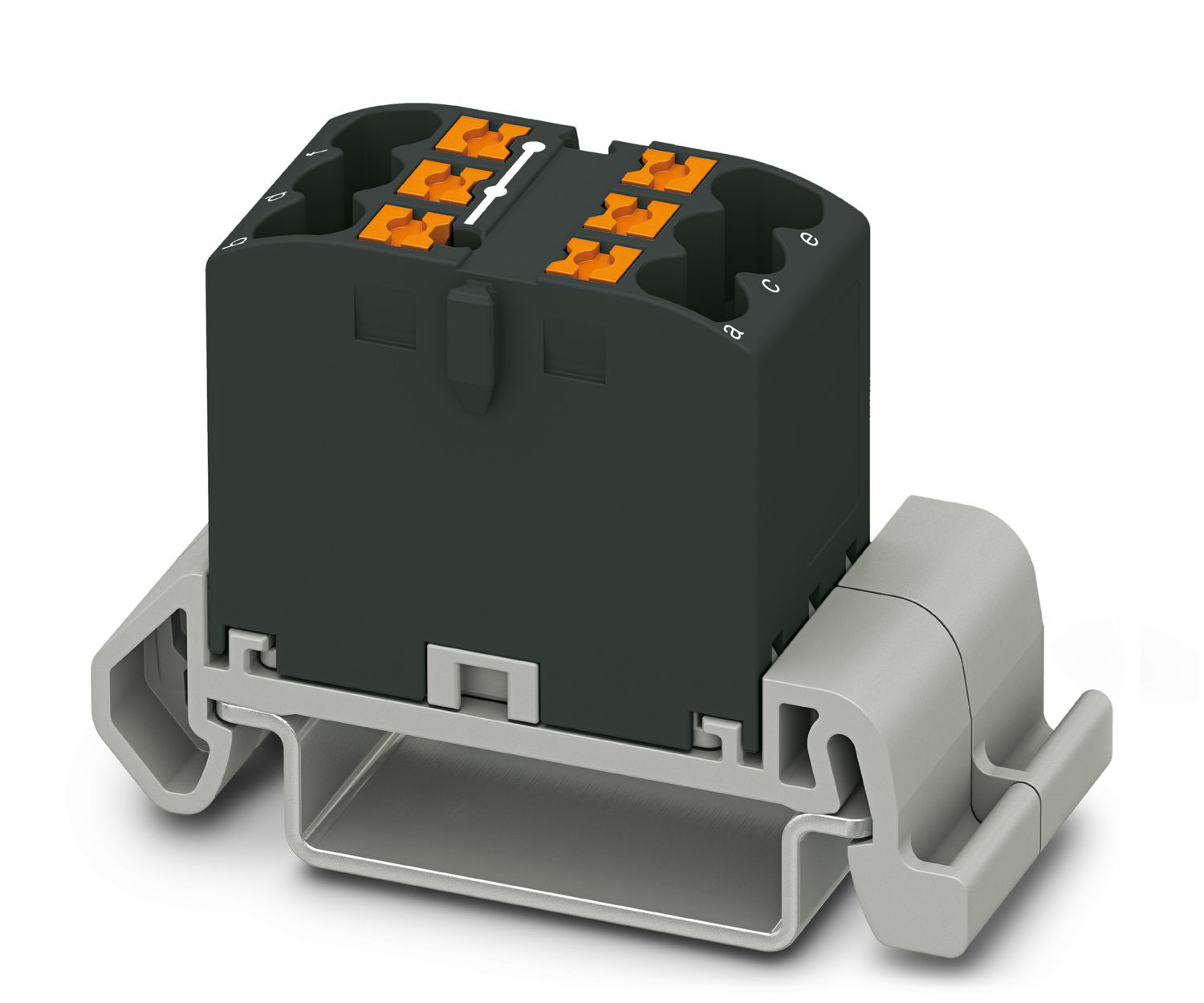 Phoenix Contact Distribution Block, 6 Way, 4mm², 24A, 690 V, Black