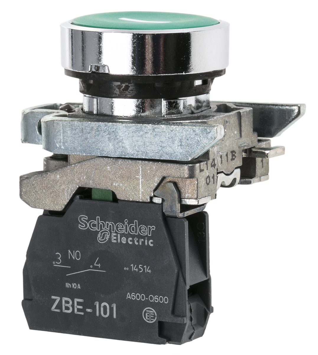 Schneider Electric Harmony XB4 Series Push Button, Panel Mount, 22mm Cutout, SPST