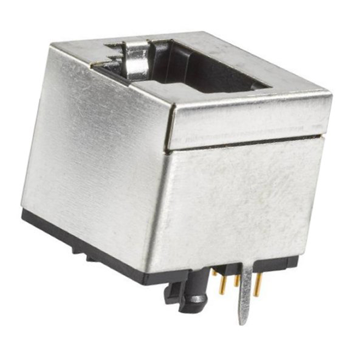 Amphenol ICC MOD JACK Series Female RJ45 Connector, PCB Mount, Cat3, Nickel Plated Copper Alloy Shield Right Angle 1