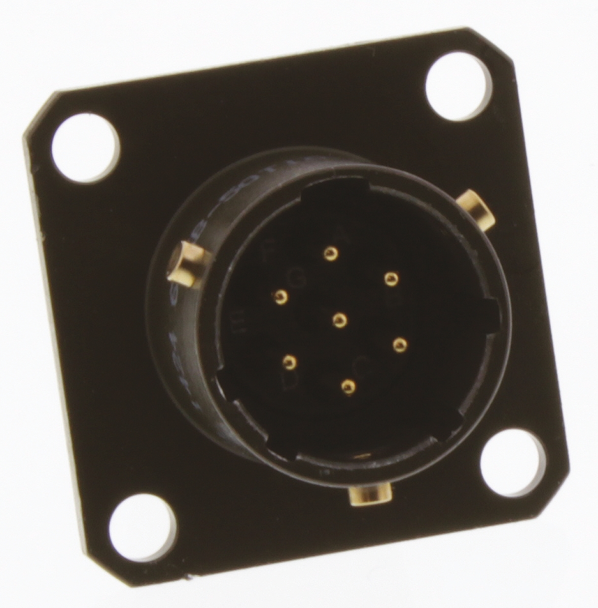 Amphenol Limited, 62GB 7 Way Flange Mount MIL Spec Circular Connector Receptacle, Pin Contacts,Shell Size 10, Bayonet