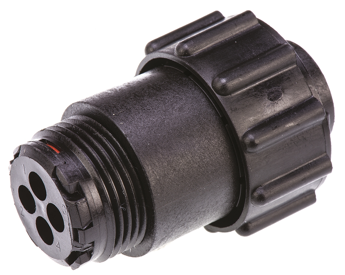 TE Connectivity Circular Connector, 4 Contacts, Cable, Standard Connector, Plug, Male, CPC Series