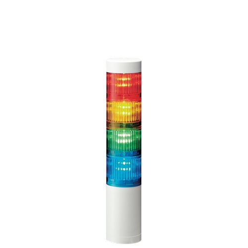 Patlite LR5 Series Red/Green/Amber/Blue Signal Tower, 4 Lights, 24 V dc, Direct Mount