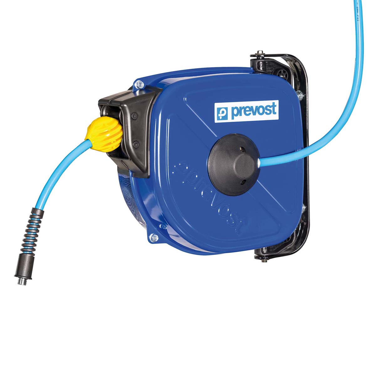 PREVOST Wall Mounted 15m Air Hose Reel, 8mm Inner Diameter, 12mm Outer Diameter, 350L/min Flow Rate