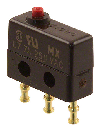 Honeywell Pin Plunger Micro Switch, Solder Terminal, 7 A @ 250 V ac, SP-CO