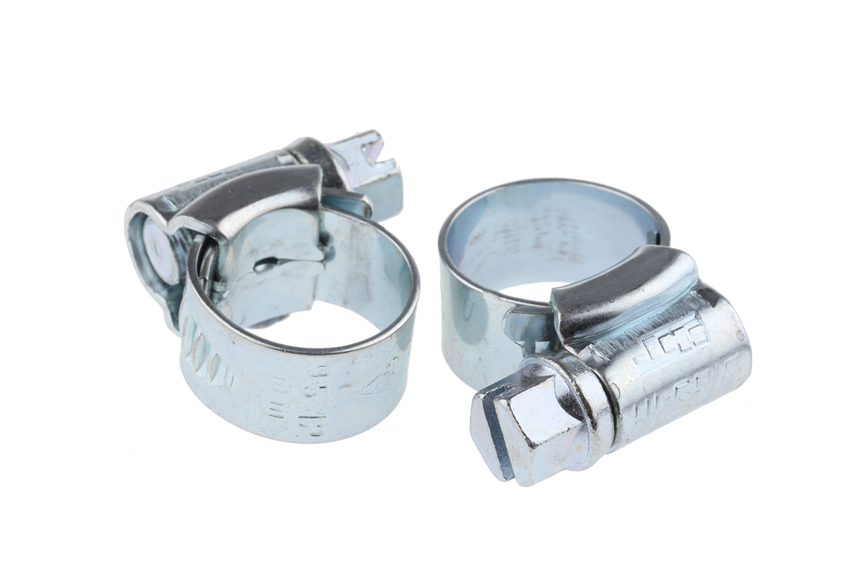 HI-GRIP Steel Slotted Hex Worm Drive, 9mm Band Width, 9.5 → 12mm ID