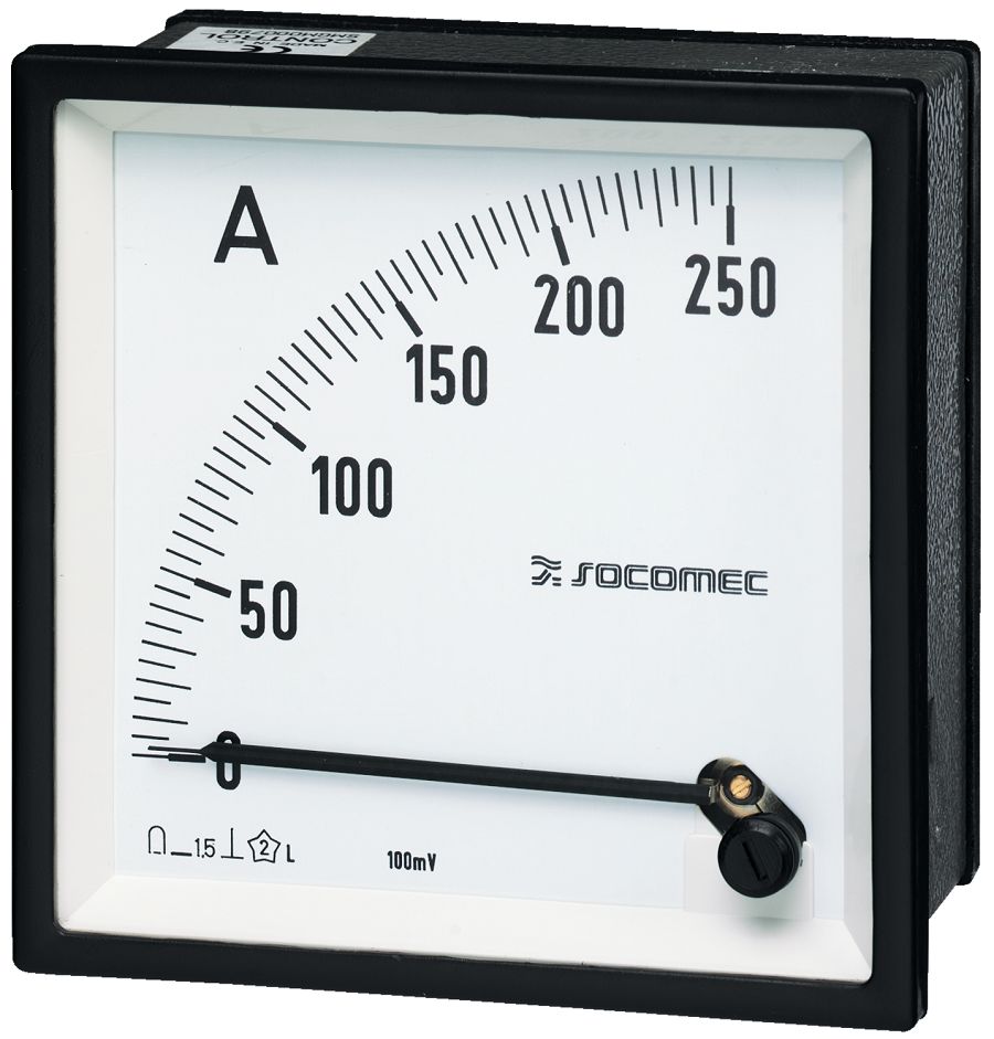 Socomec 192E Analogue Panel Ammeter 400A DC, 96mm x 96mm