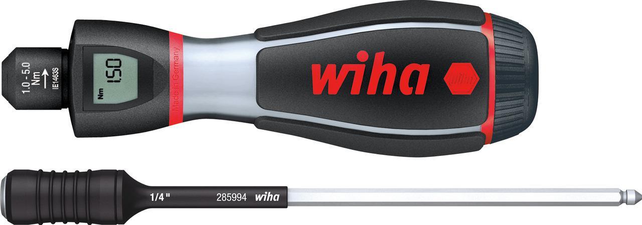 Wiha Adjustable Hex Torque Screwdriver, 1 → 5Nm, 4 mm Drive