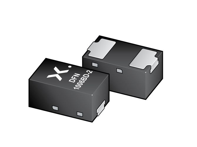 Nexperia, 62V Zener Diode 365 mW SMT DFN1006BD-2