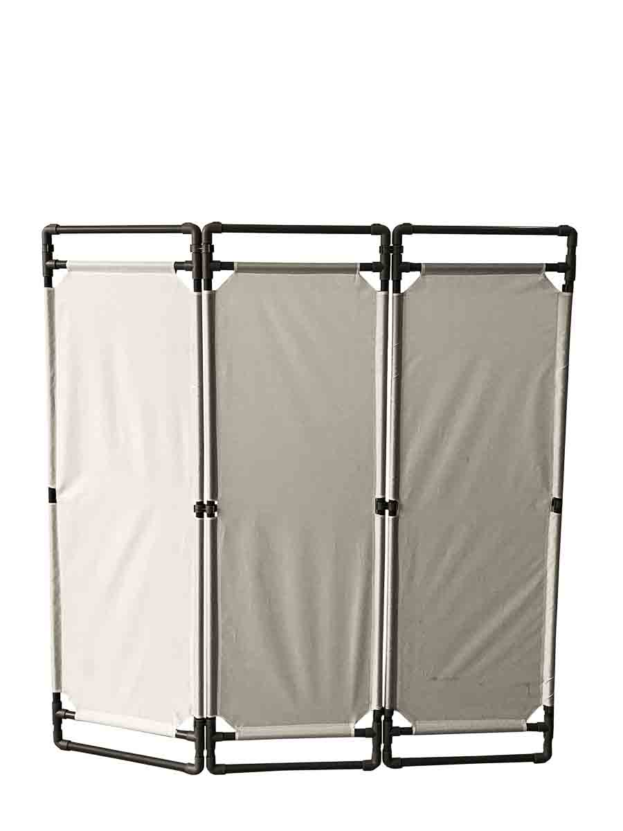 RS PRO Grey PVC Folding Barrier
