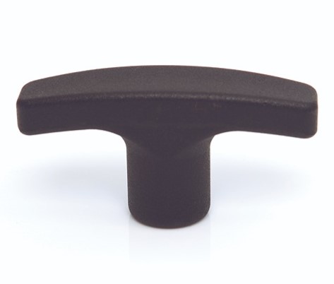 RS PRO Matt Black Thermoplastic Cabinet Handle 22 mm Height, 19mm Width, 71mm Length