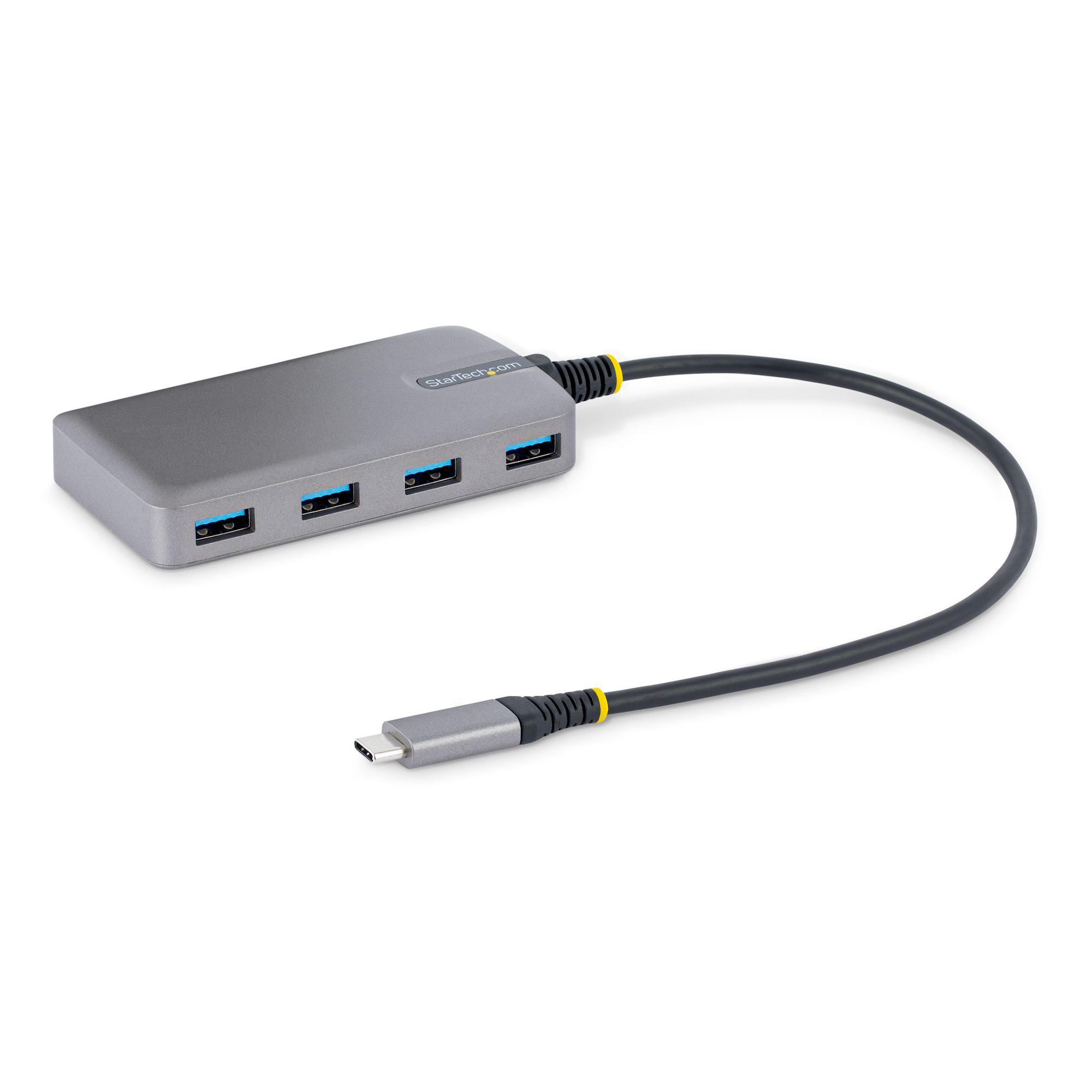 StarTech.com 4 Port USB 3.0 USB A, USB B, USB C USB C Hub, USB Bus Powered, 42 x 5.4 x 1.6cm