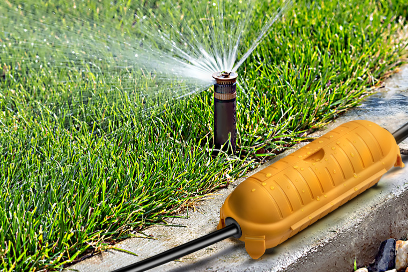 brennenstuhl Yellow 1 Compartment Floor Box Cover, 90mm x 215 mm x 75mm