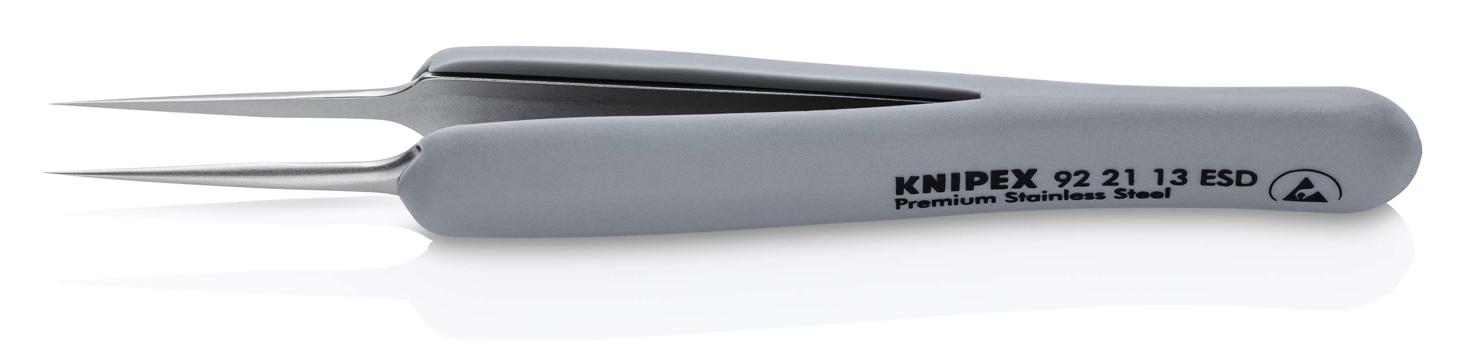 Knipex 112 mm, Stainless Steel, ESD Tweezers