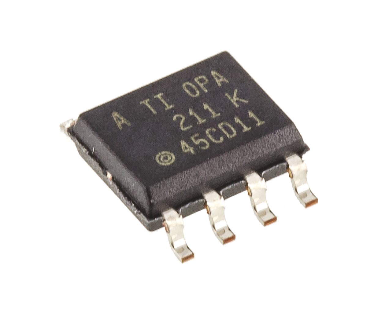 OPA211AID Texas Instruments, Operational Amplifier, 80 MHz, 8-Pin 18 V SOIC