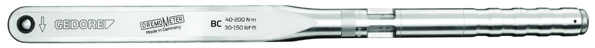 Gedore Click Torque Wrench, 40 → 200Nm, 1/2 in Drive, Square Drive