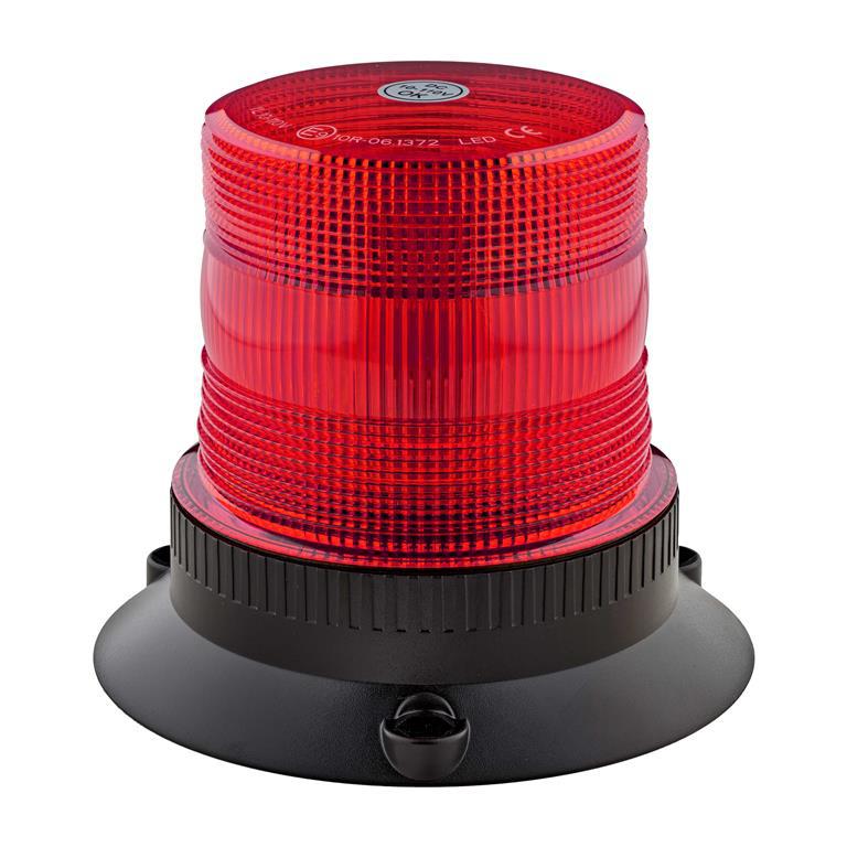 RS PRO Red Flashing Beacon, 10 → 110 V, Base Mount, LED Bulb