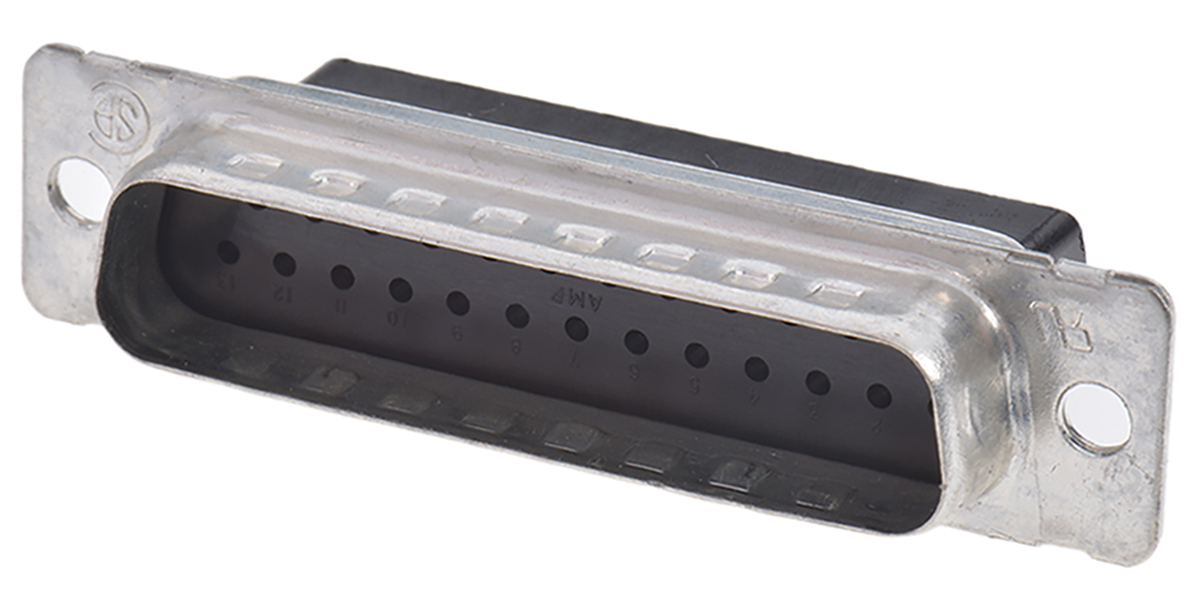 TE Connectivity Amplimite HDP-20 25 Way Cable Mount D-sub Connector Plug