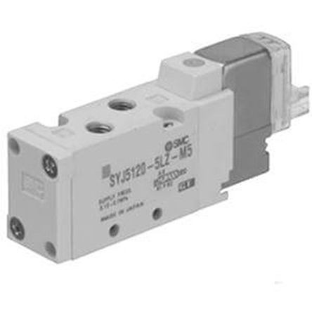 SMC 2 position single solenoid Solenoid Pilot Valve - Air One-Touch Fitting 4 mm SYJ5000 Series 24V dc