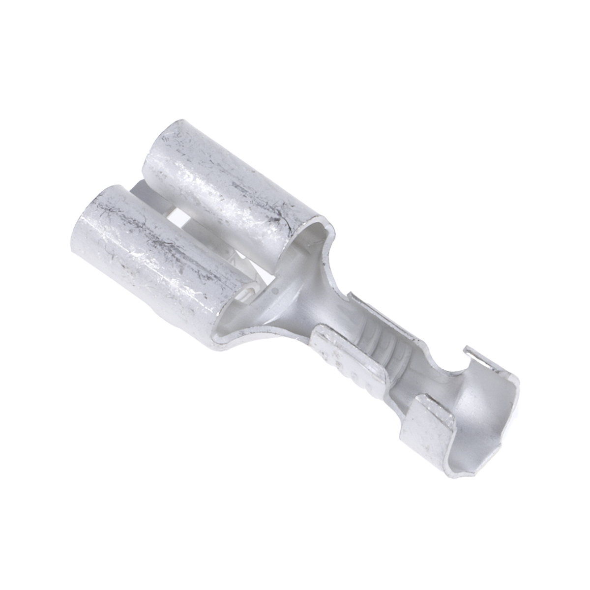 TE Connectivity FASTIN-FASTON .250 Uninsulated Female Spade Connector, Receptacle, 6.35 x 0.81mm Tab Size, 0.8mm² to