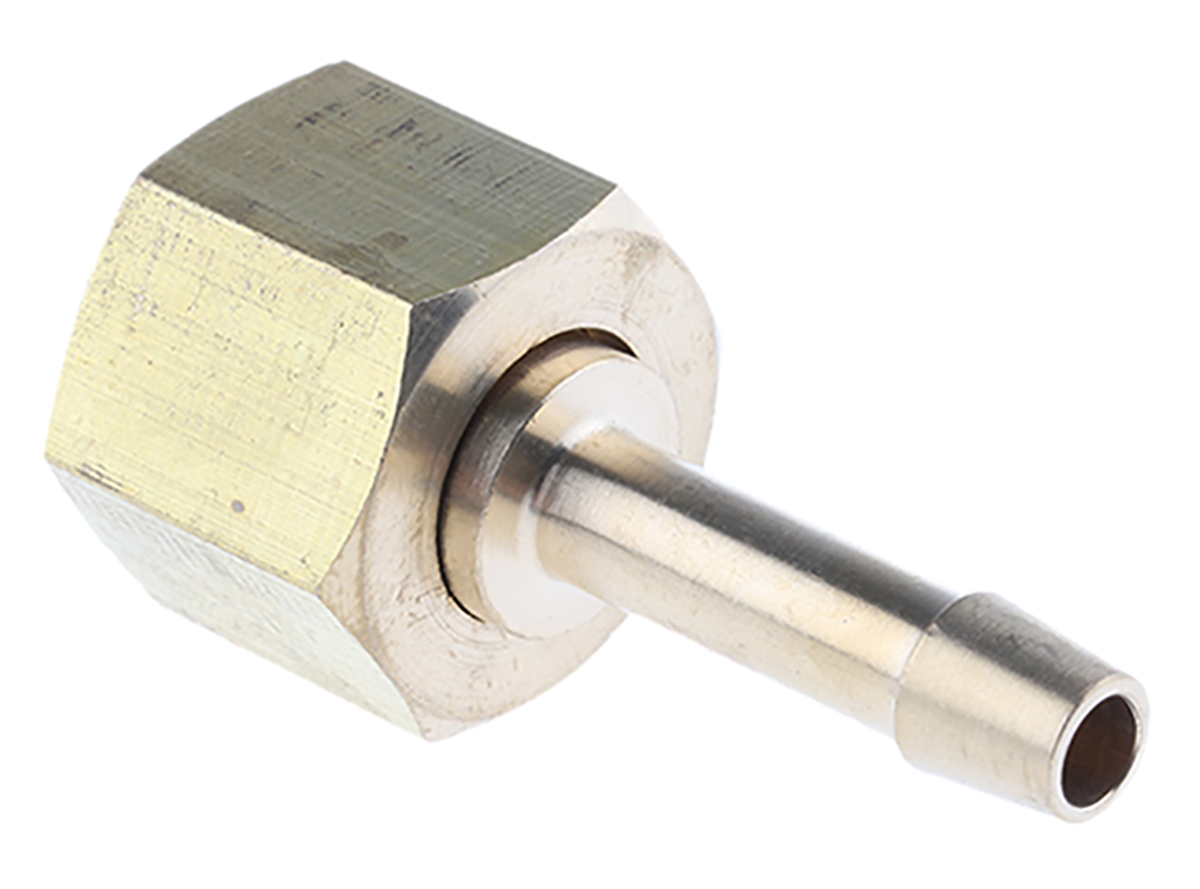 RS PRO Hose Connector Hose Tail Adaptor, BSP 3/8in 1/4in ID