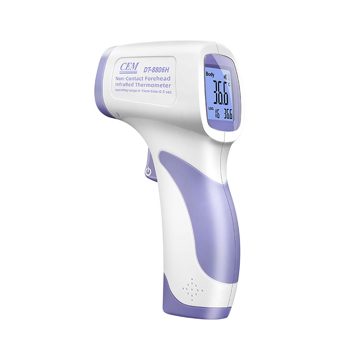 NEUTRAL DT-8806 Forehead Infrared Thermometer, 0°C Min, +60°C Max, ±0.3°C Accuracy, °C and °F Measurements