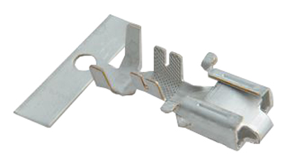 TE Connectivity Uninsulated Female Spade Connector, Receptacle, 6.3 x 0.8mm Tab Size, 3mm² to 6mm²
