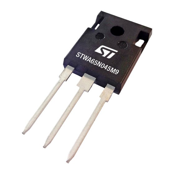 STMicroelectronics MDmesh M9 Type N-Channel MOSFET, 54 A, 650 V Enhancement, 3-Pin TO-247 STWA65N045M9