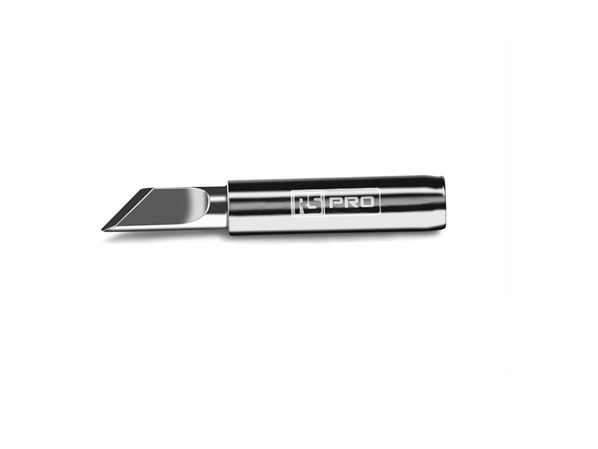 RS PRO 1.6 mm Straight Knife Soldering Iron Tip for use with RS PRO Soldering Irons & Stations